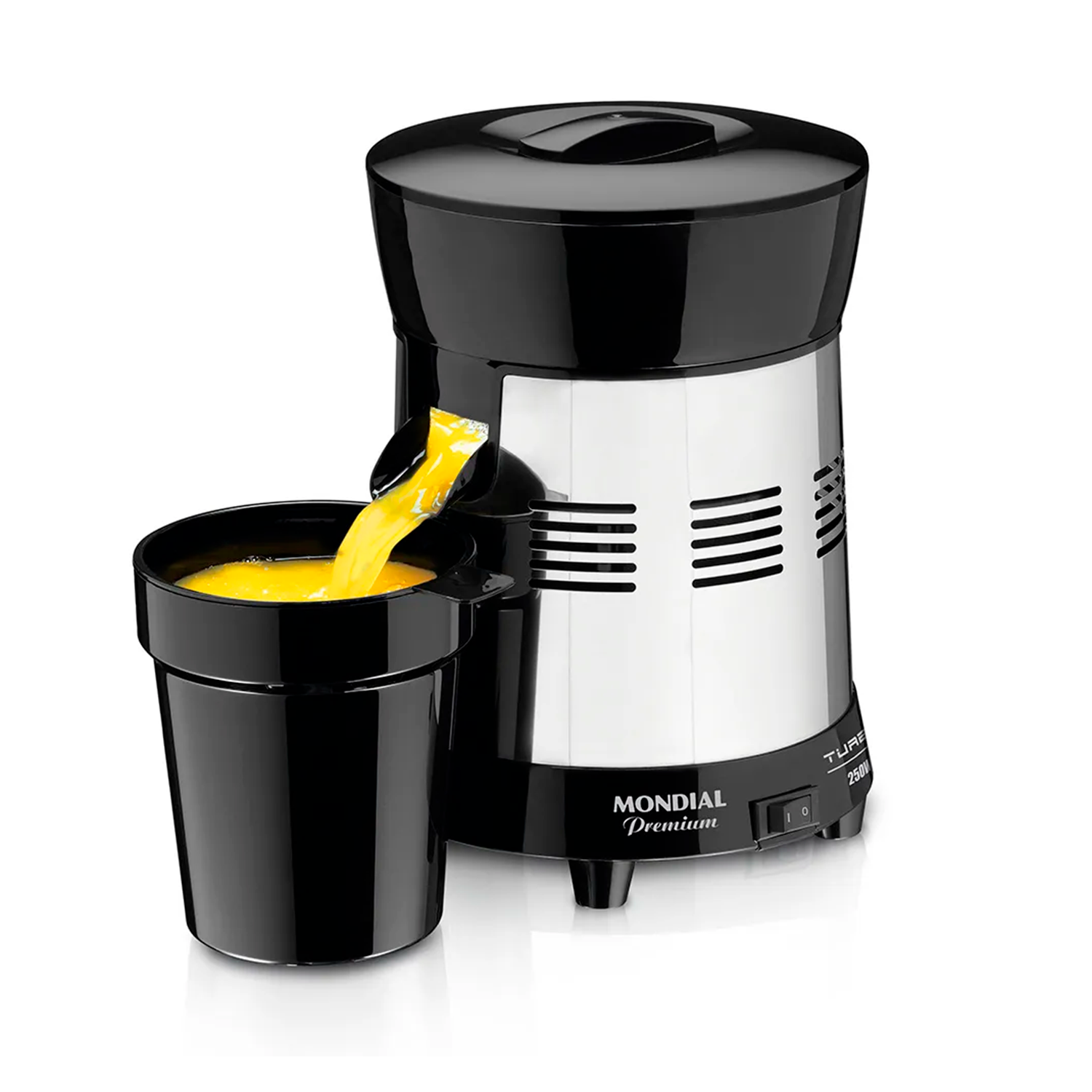 Extrator De Frutas Mondial Premium Turbo Preto Bivolt E-10 Extrator De Frutas Mondial Premium Turbo Preto Bivolt E-10